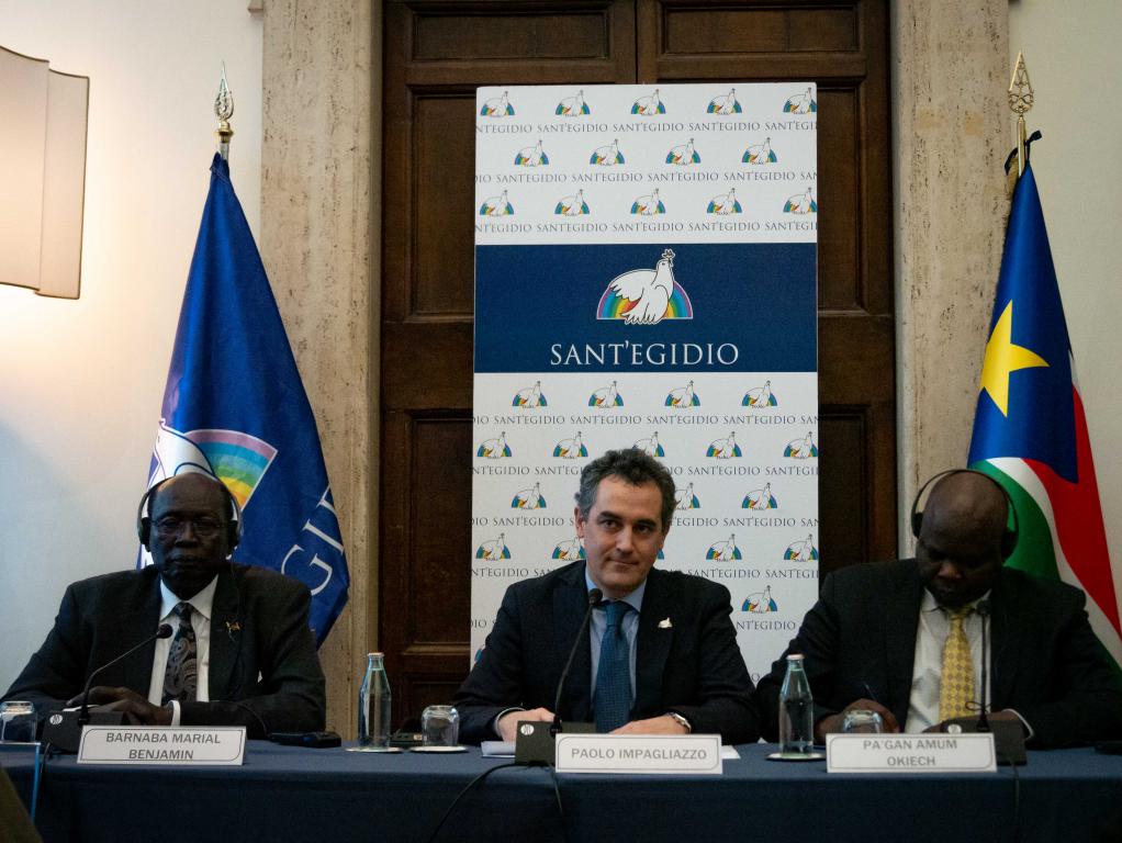 Wszystkie strony polityczne Sudanu Południowego podpisują porozumienie pokojowe w Sant'Egidio
