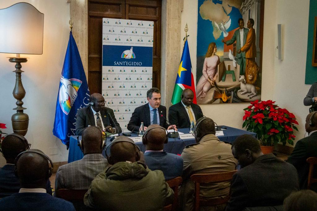 Wszystkie strony polityczne Sudanu Południowego podpisują porozumienie pokojowe w Sant'Egidio