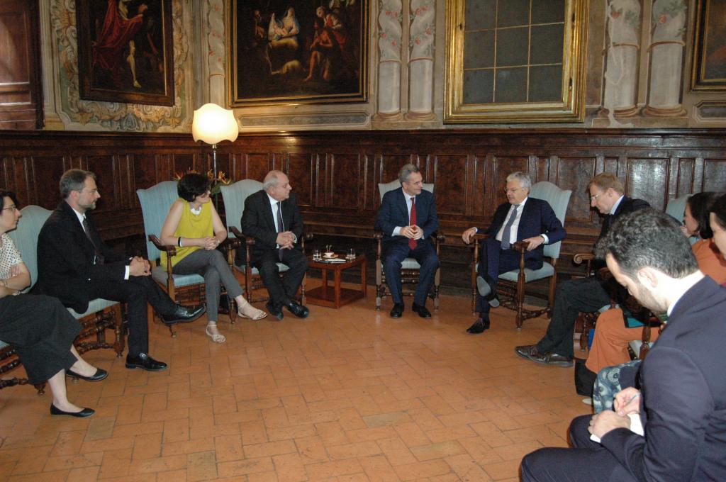 Minister spraw zagranicznych i wicepremier Belgii Didier Reynders odwiedził Wspólnotę Sant'Egidio
