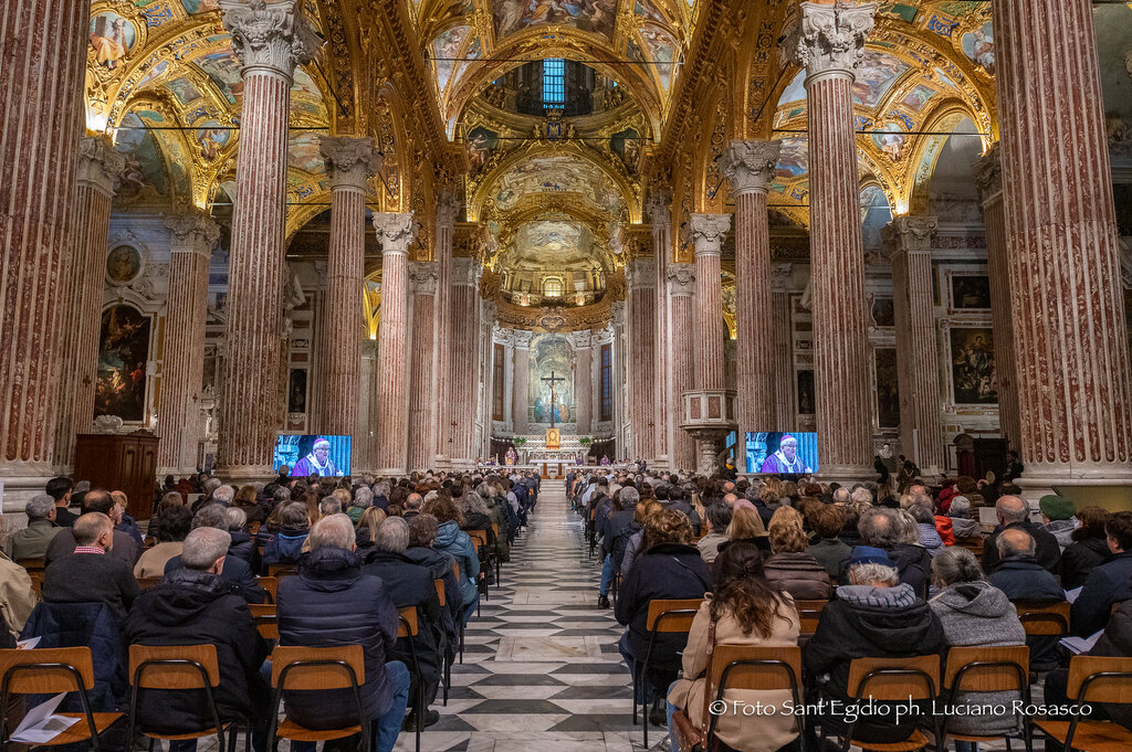 Per il 55°anniversario di Sant'Egidio, l'arcivescovo di Genova, Marco Tasca, affida alla Comunità  la basilica della Santissima Annunziata del Vastato