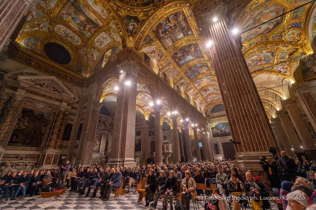 Per il 55°anniversario di Sant'Egidio, l'arcivescovo di Genova, Marco Tasca, affida alla Comunità  la basilica della Santissima Annunziata del Vastato
