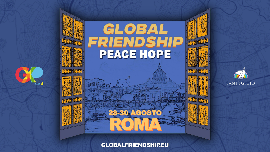 „Global Friendship" ma w tym roku swój przystanek w Rzymie: od 28 do 30 sierpnia odbędzie się tam kolejna konferencja młodych Europejczyków na rzecz pokoju. Weźmie w niej udział także ponad sto dziewcząt i chłopców z Ukrainy.