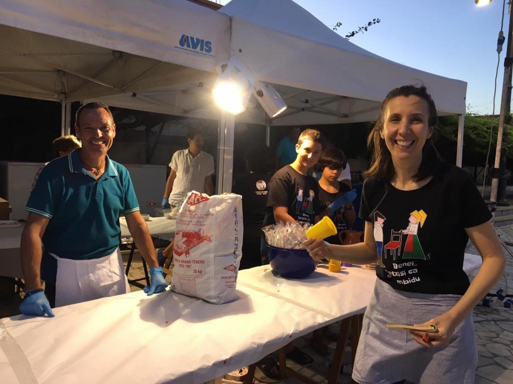 Festa in piazza con Sant'Egidio a Muravera in Sardegna
