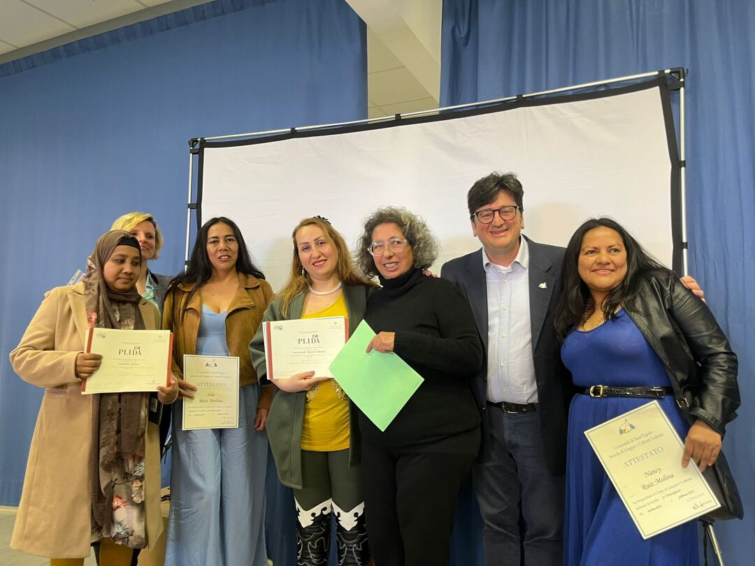 Roma: La consegna dei diplomi della scuola di lingua e cultura italiana di Sant'Egidio