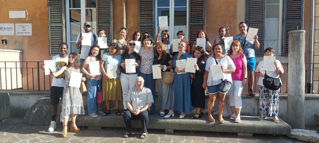 Roma: La consegna dei diplomi della scuola di lingua e cultura italiana di Sant'Egidio