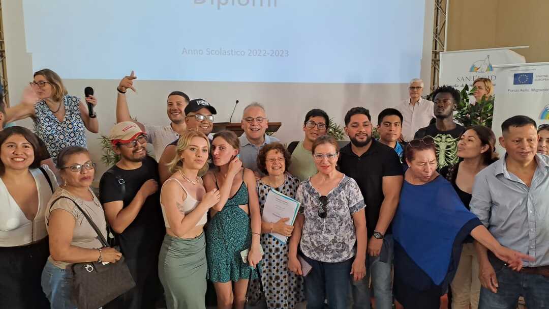 Roma: La consegna dei diplomi della scuola di lingua e cultura italiana di Sant'Egidio