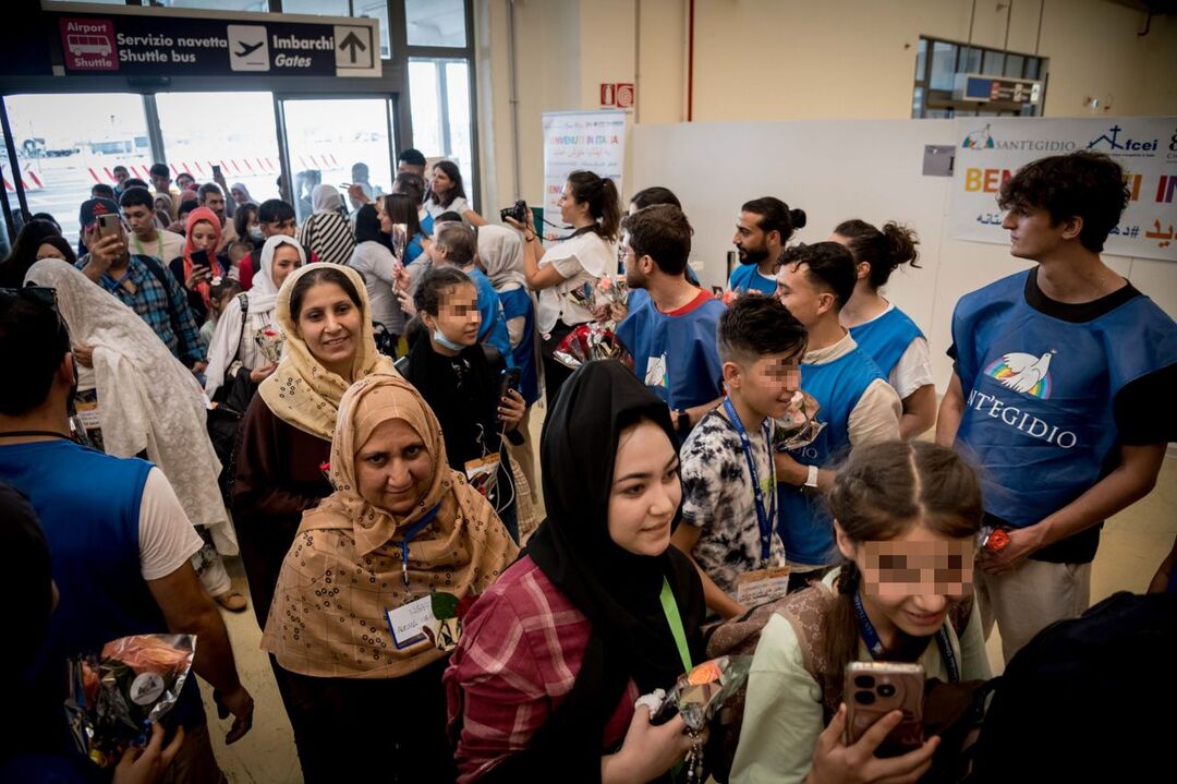 L'arrivo dei 191 rifugiati afghani con i corridoi umanitari - giugno 2024