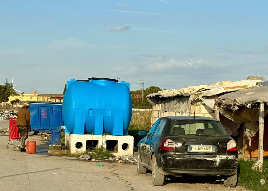 Una delegazione di Sant'Egidio nella baraccopoli di Borgo Mezzanone